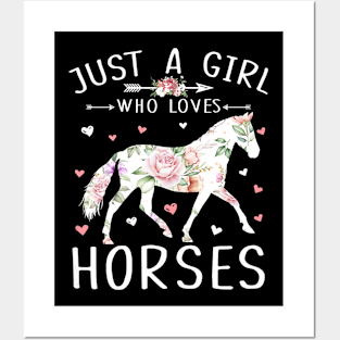 Horse Riding Lover Women Posters and Art